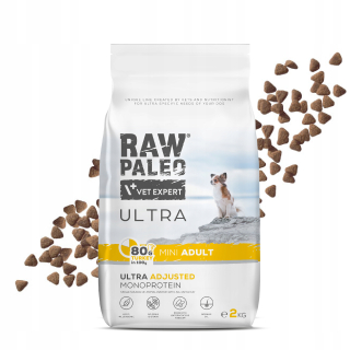 RAW PALEO ULTRA TURKEY ADULT MINI 2kg suché morčacie krmivo pre psov malých plemien